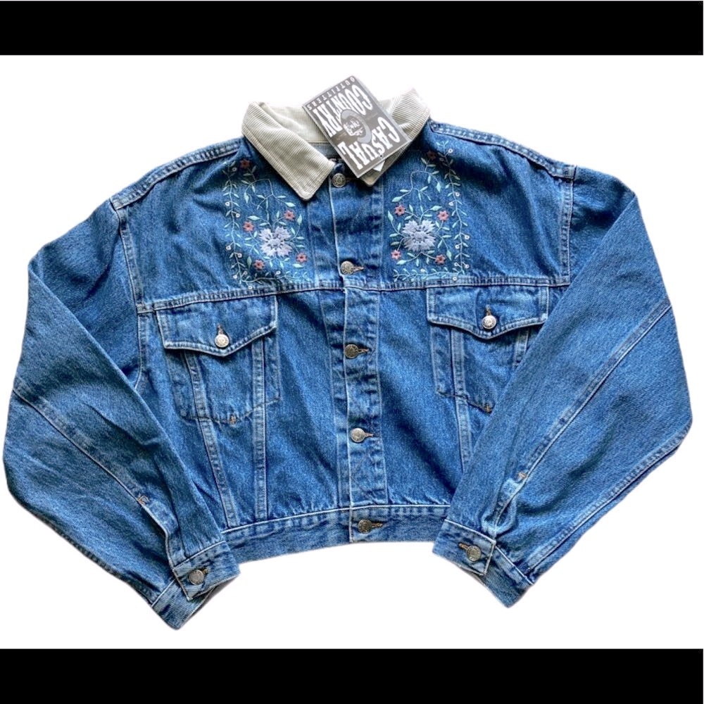 CASUAL COUNTRY Jean Women Jacket Denim Blue Size L
